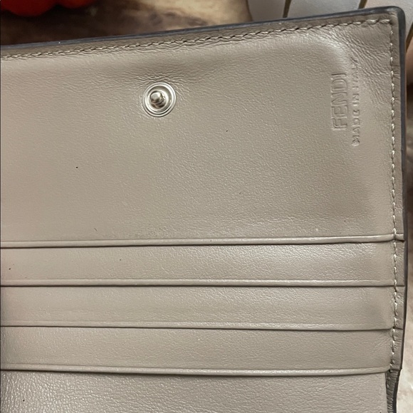 Fendi Taupe Leather Key & Card Holder - Picture 4 of 6